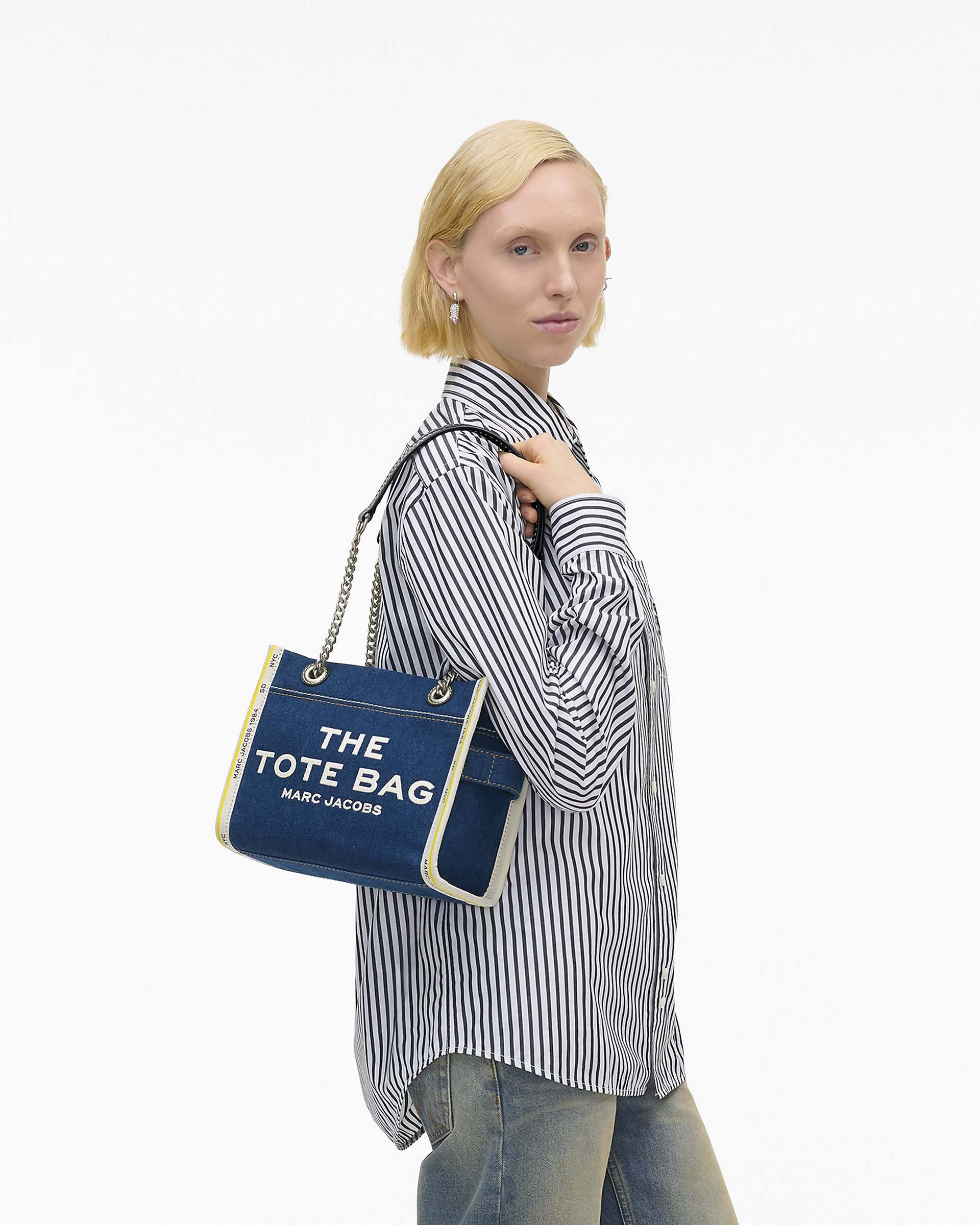 THE DENIM CHAIN SMALL TOTE BAG - 2