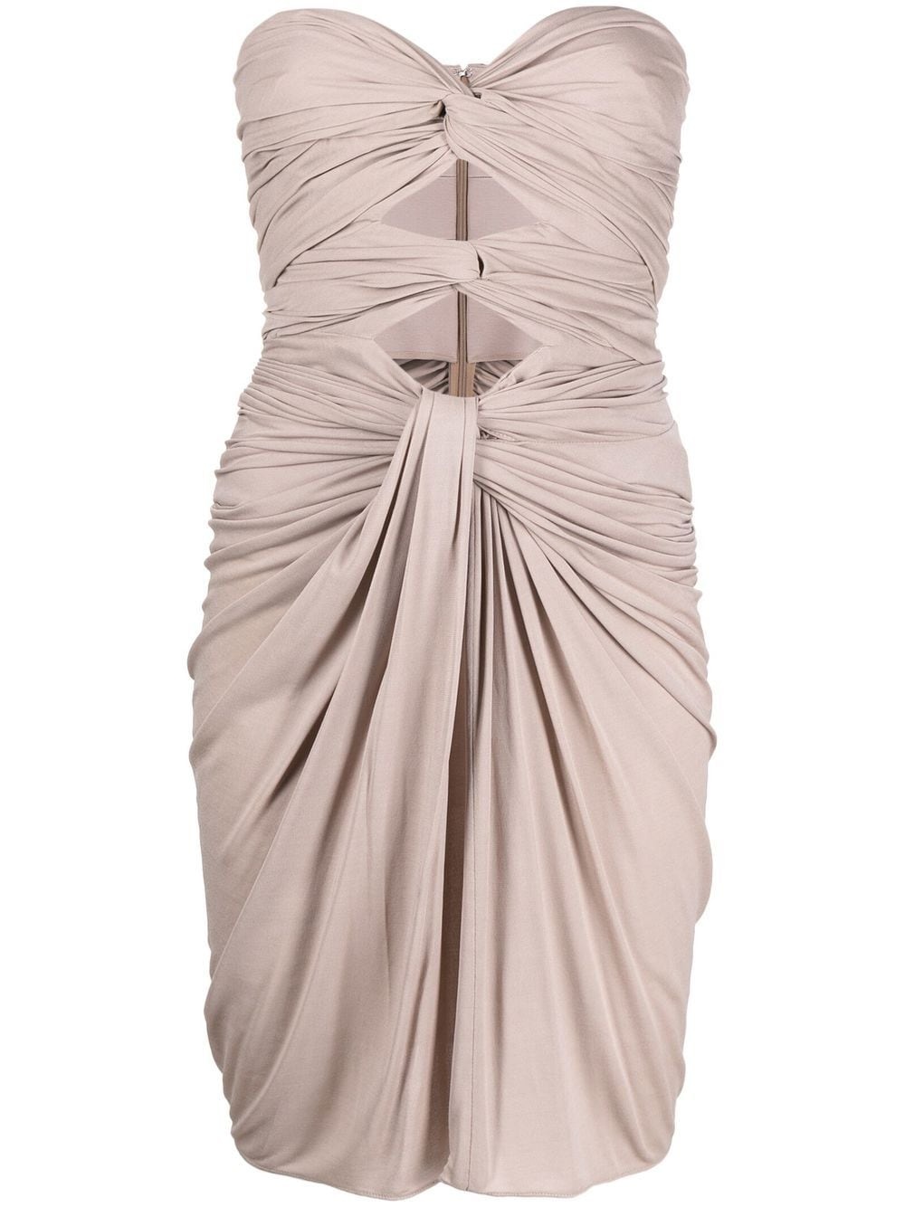 cut-out mini dress - 1