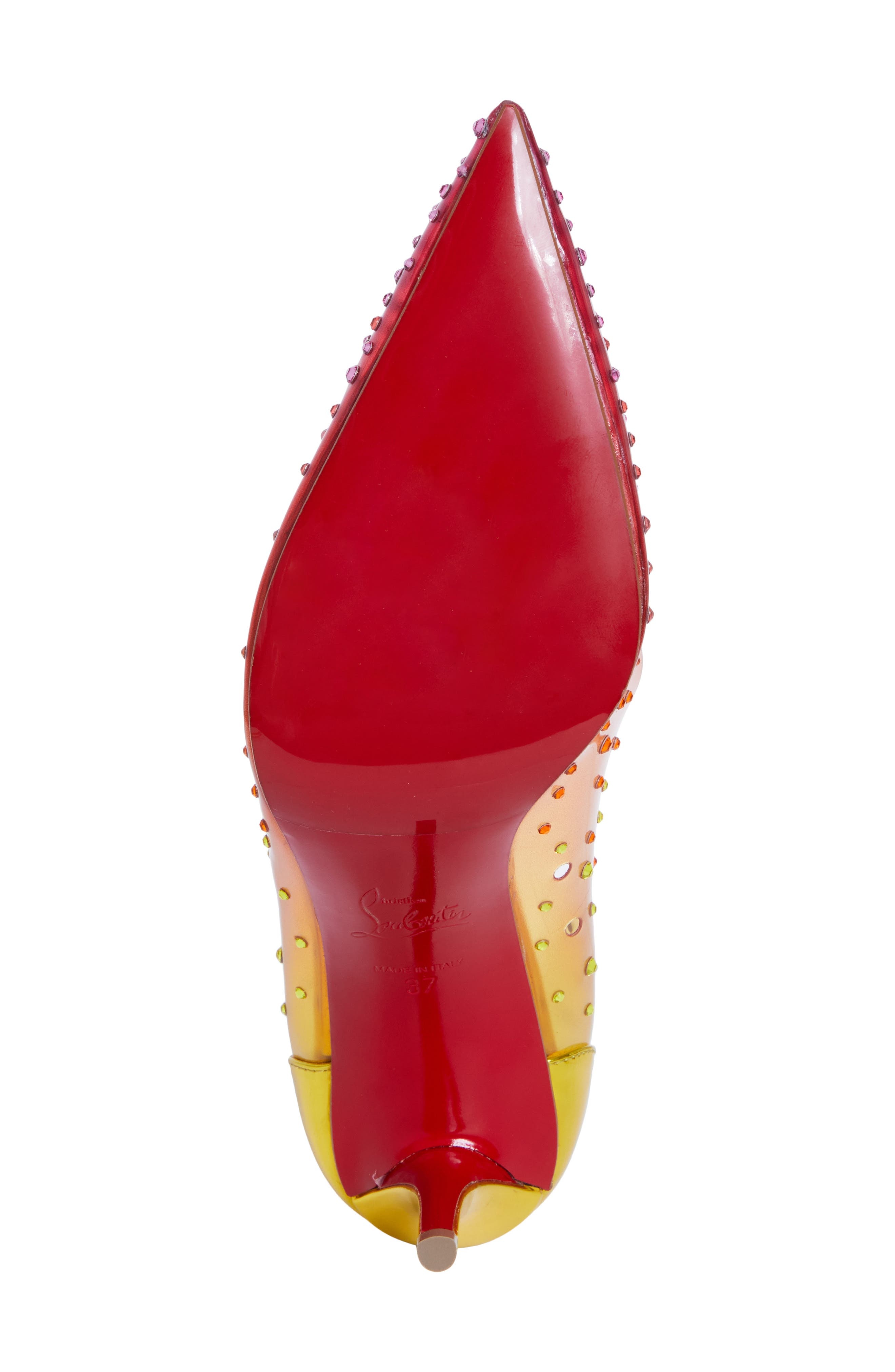 Christian Louboutin Pointed Toe Pump in Vers Citronnade at Nordstrom - 6