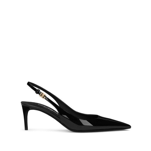 DG logo-buckle slingback pumps - 1