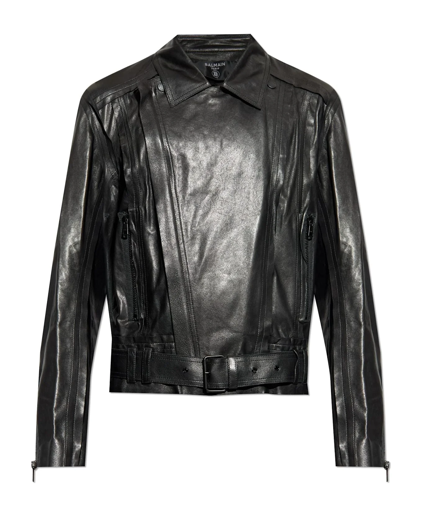Balmain Lambskin Leather Jacket - 1
