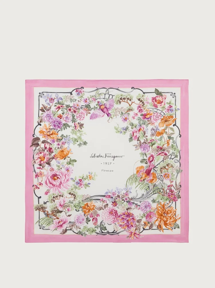 CERAMIC PRINT SILK SCARF - 1