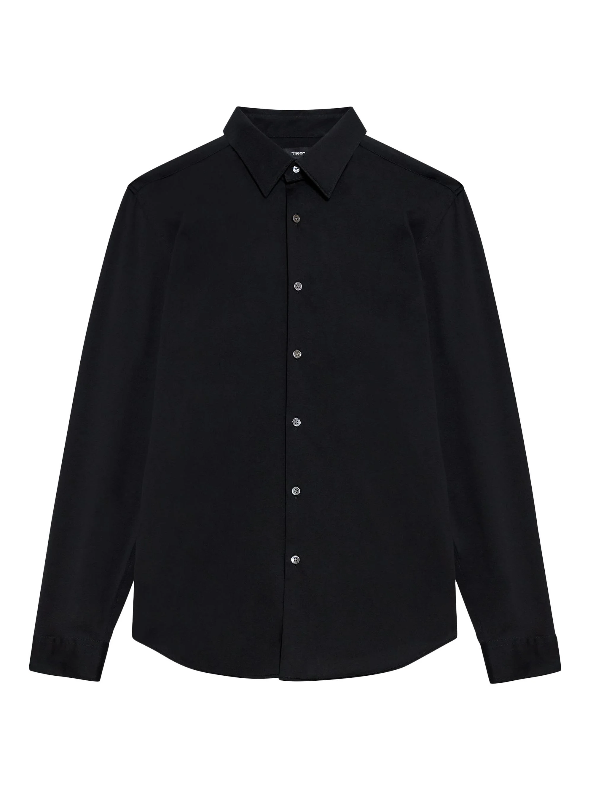 Men's Sylvain Structure Knit Shirt - Black - 1