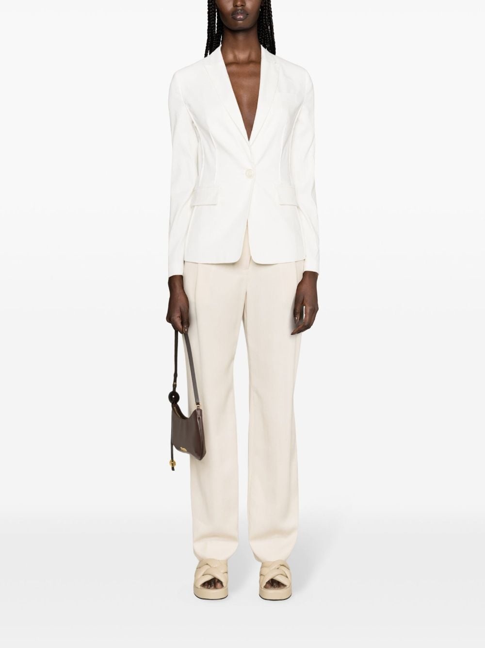 Ghera linen-blend blazer - 2