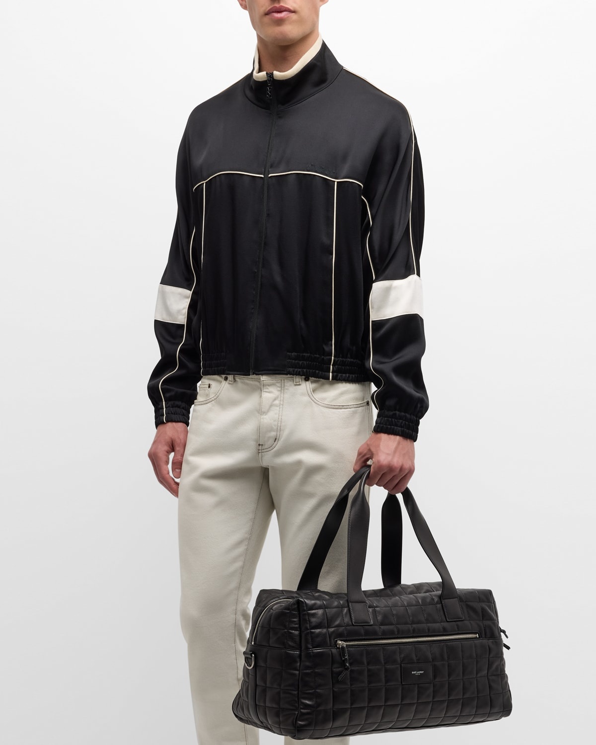 Men's Nuxx Quilted Leather Duffel Bag - 3