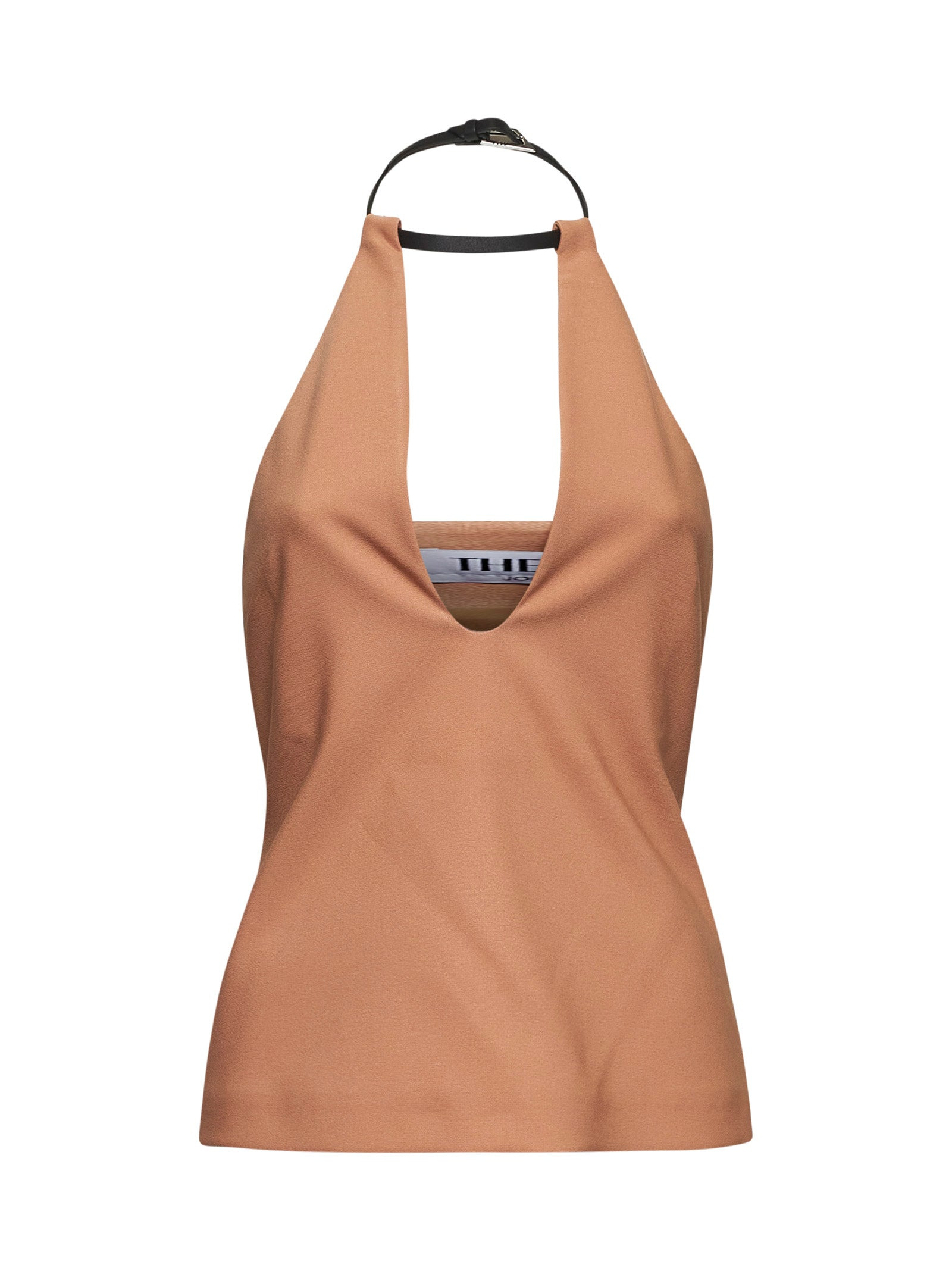 The Attico Women Nude Stretch Crepe Top - 1