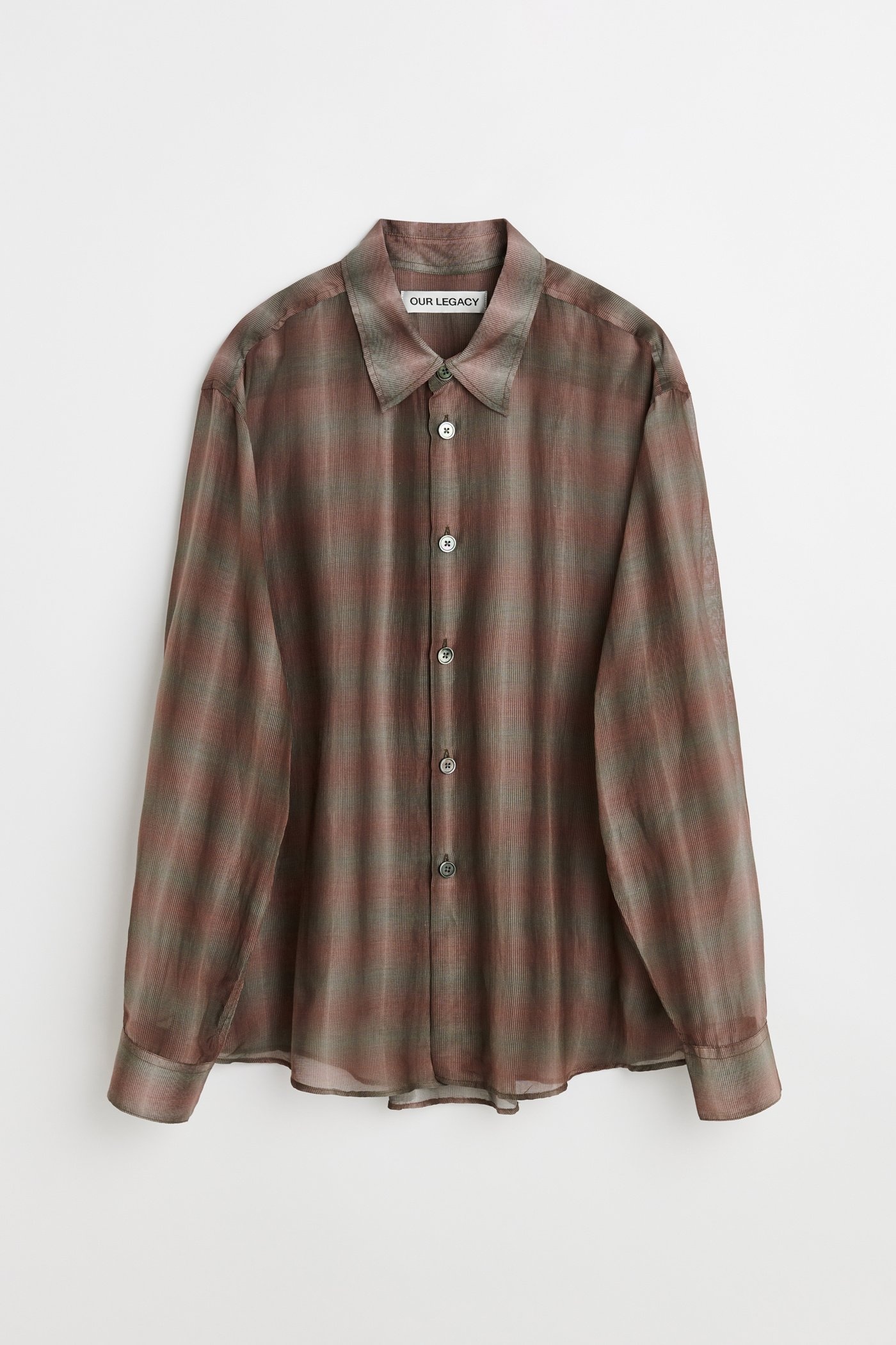 Beyond Shirt Screen Check Sheer Cotton Silk - 1