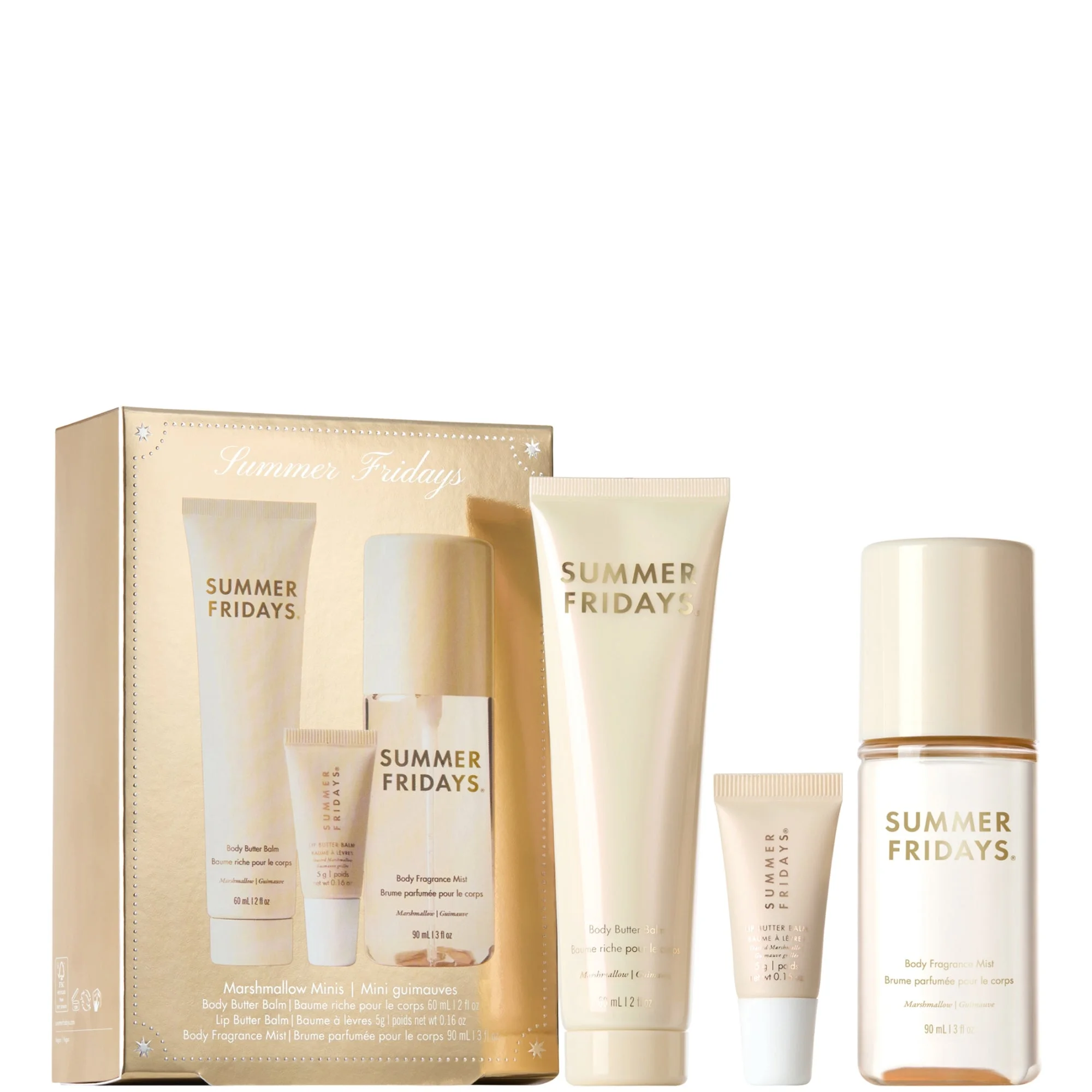 Summer Fridays Travel Body Set: Marshmallow Minis - 1