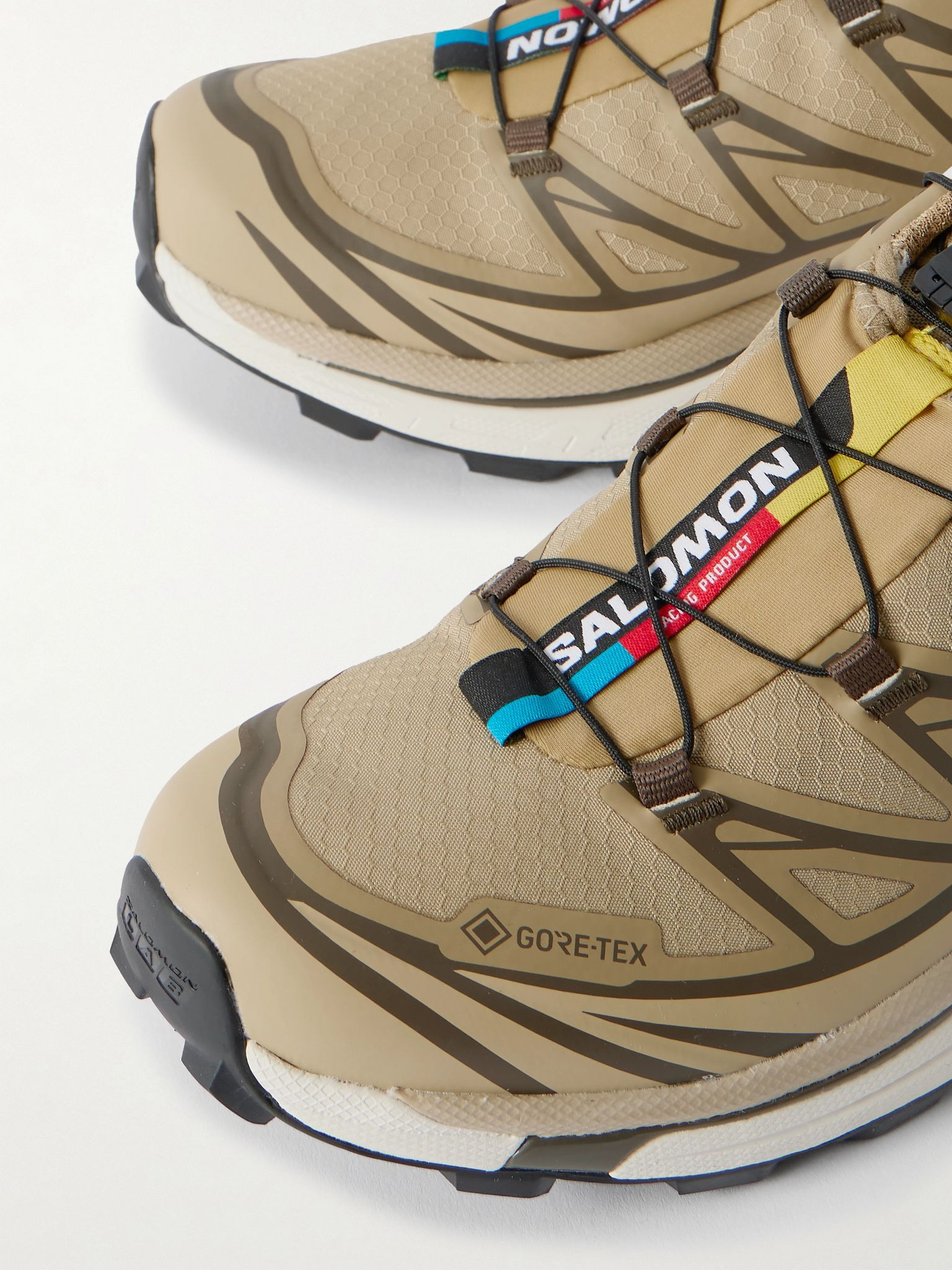 XT-6 TPU-trimmed GORE-TEX mesh sneakers Taupe - 4