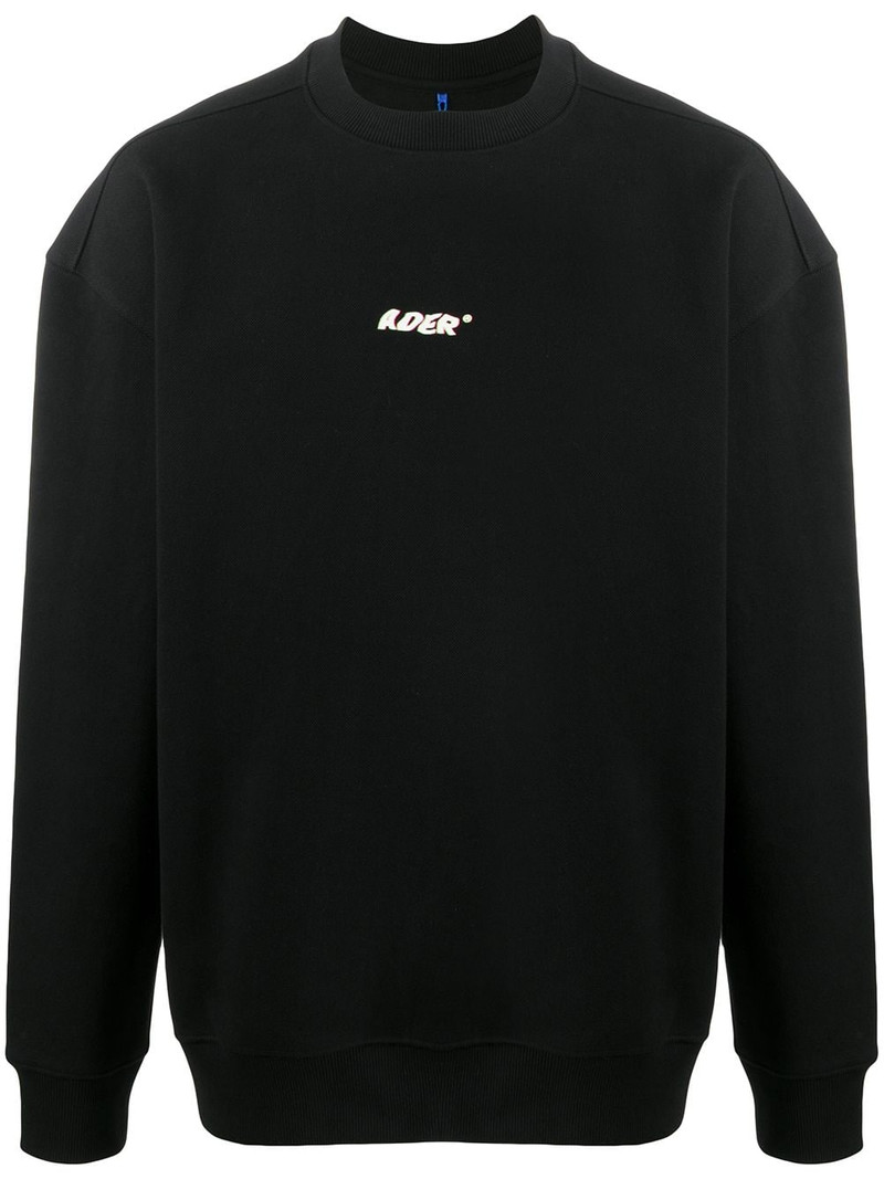 logo print sweatshirt 1