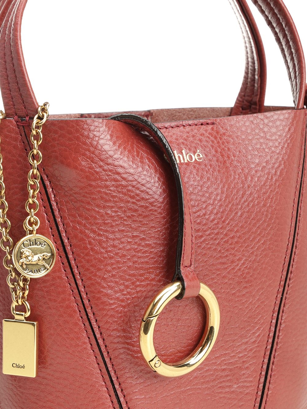 Chloé Spin Shoulder Bags Black - 5