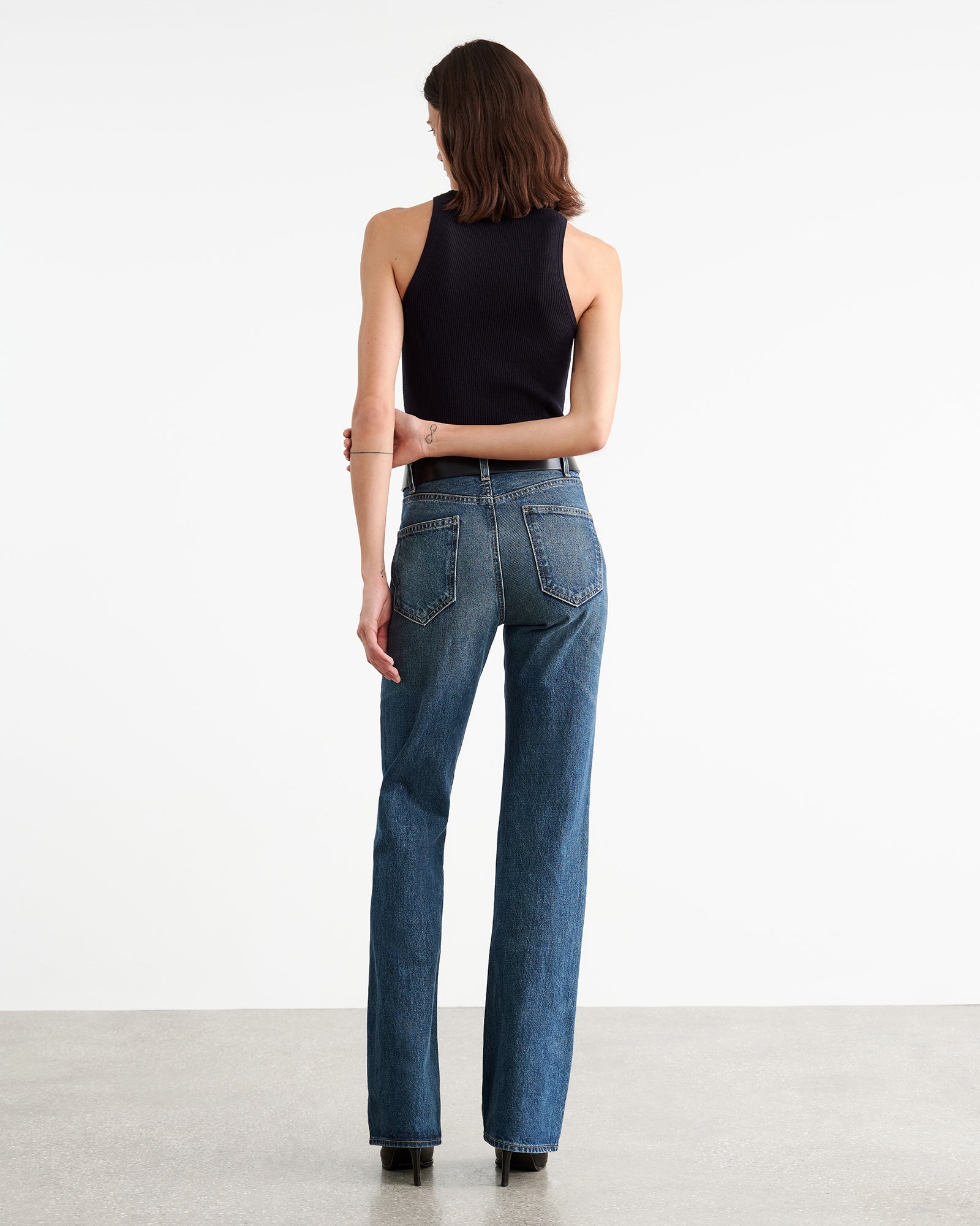 LIMITED EXCLUSIVE | JOAN LEATHER COMBO JEAN - 6