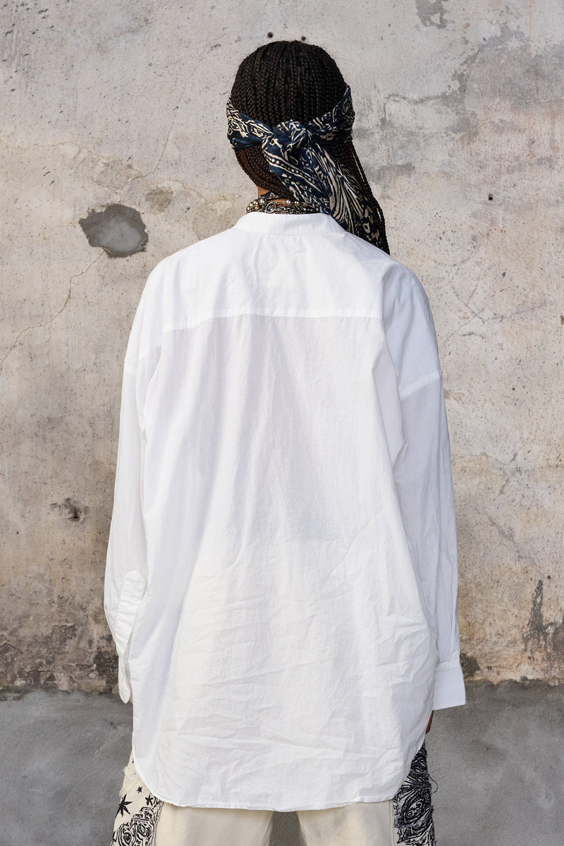 PLEATED FRONT SHIRT 5