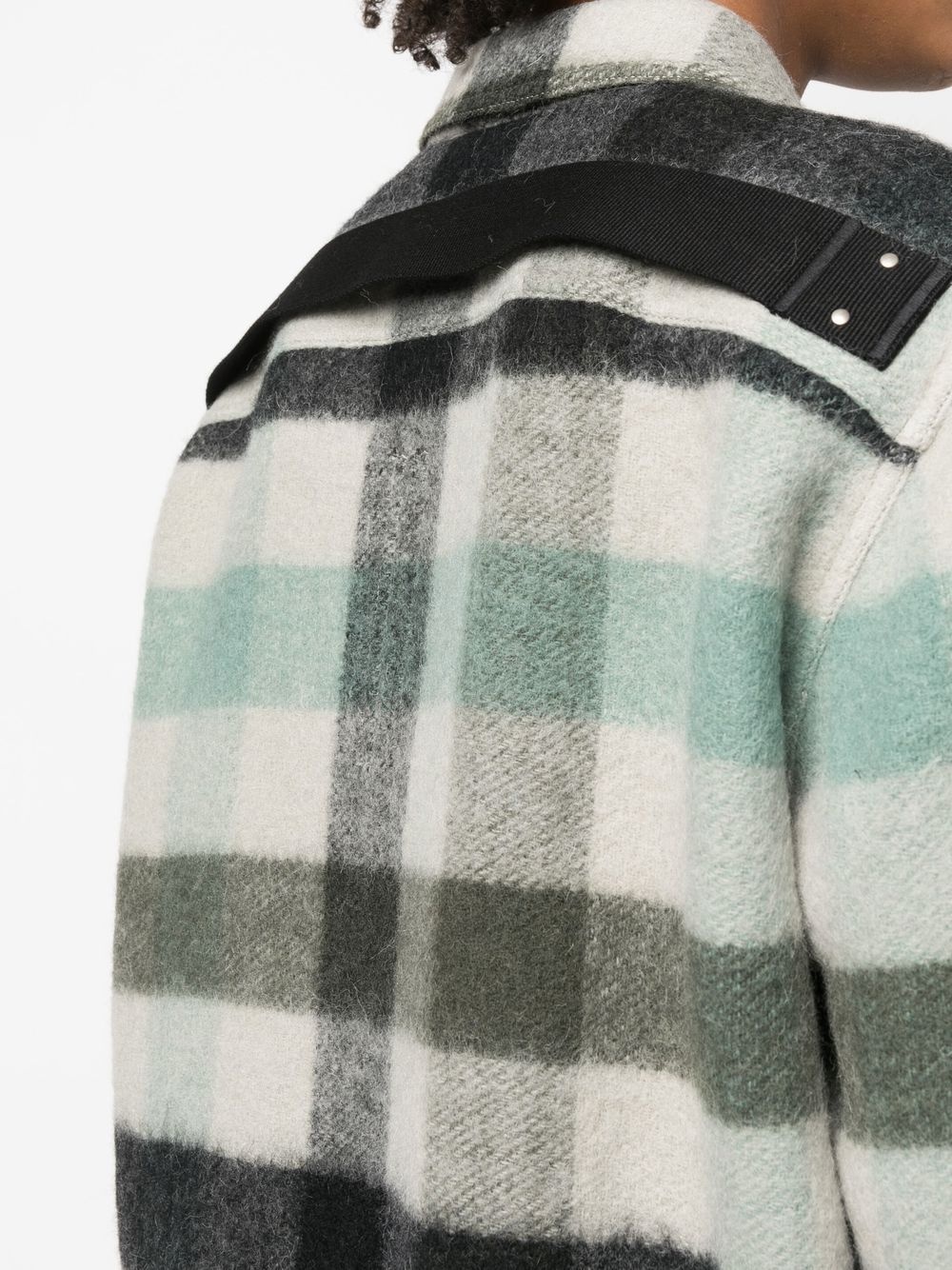 checked  oversize overshirt - 5