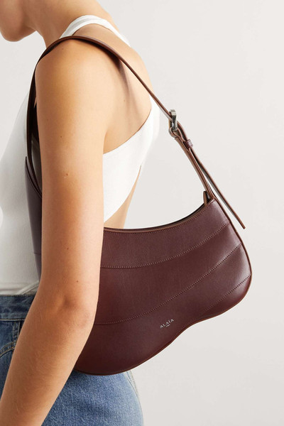 Alaïa Djinn paneled leather shoulder bag outlook