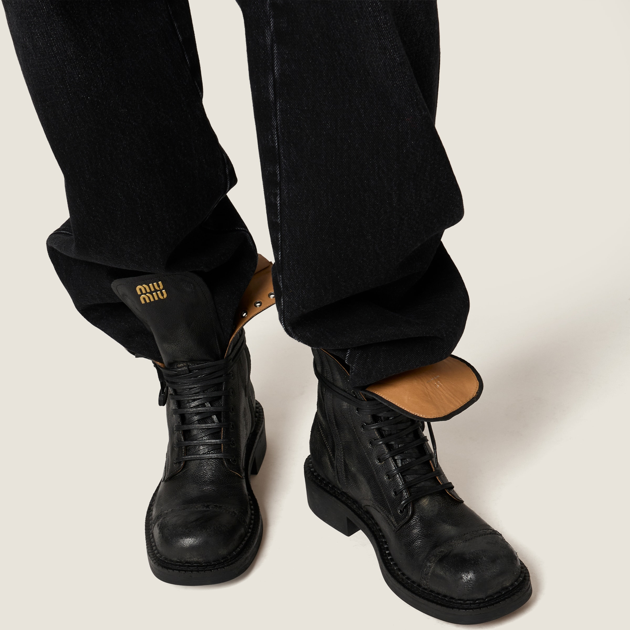 Black denim jeans - 6