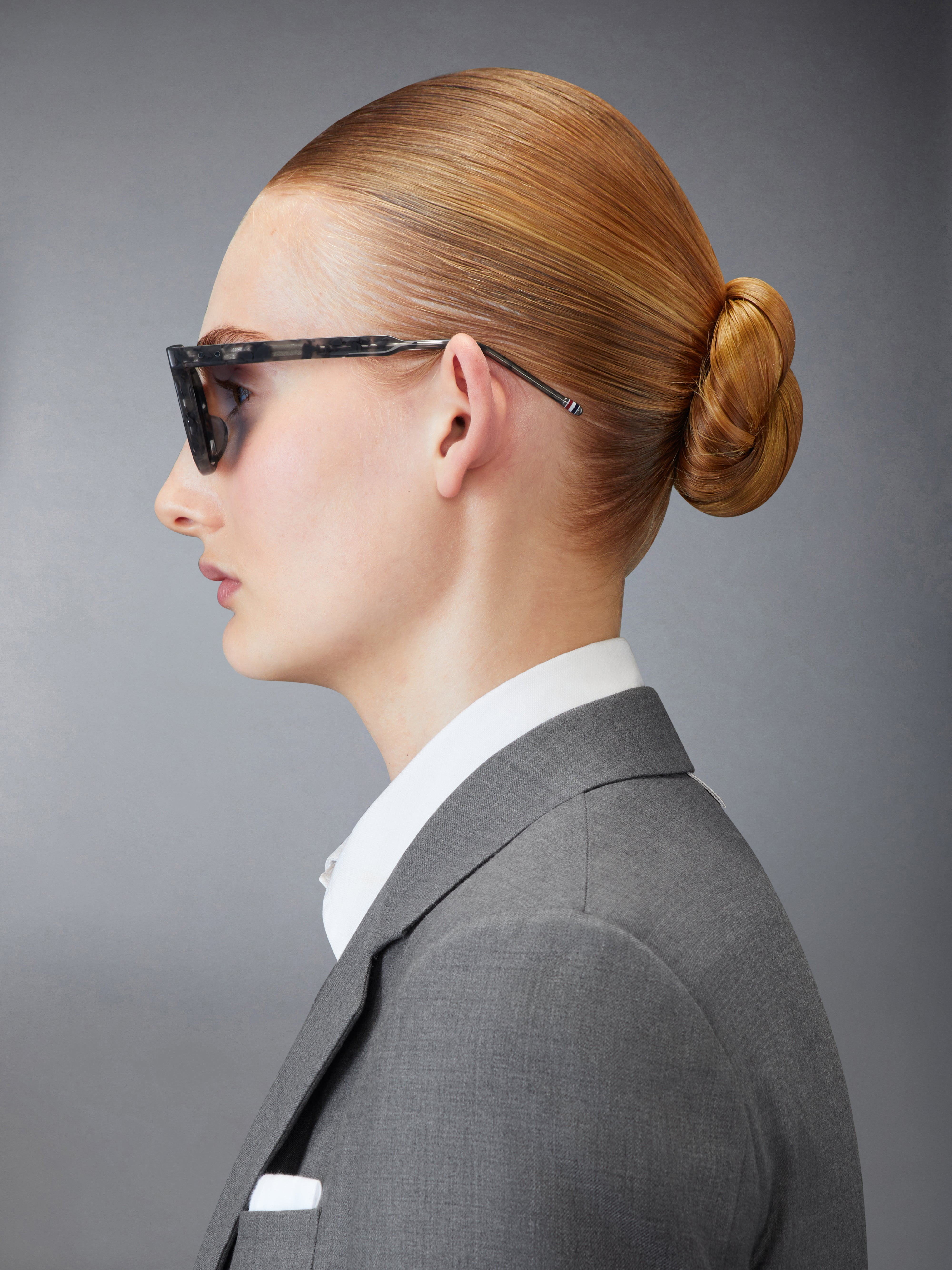TORTOISE ACETATE RECTANGULAR SUNGLASSES - 5