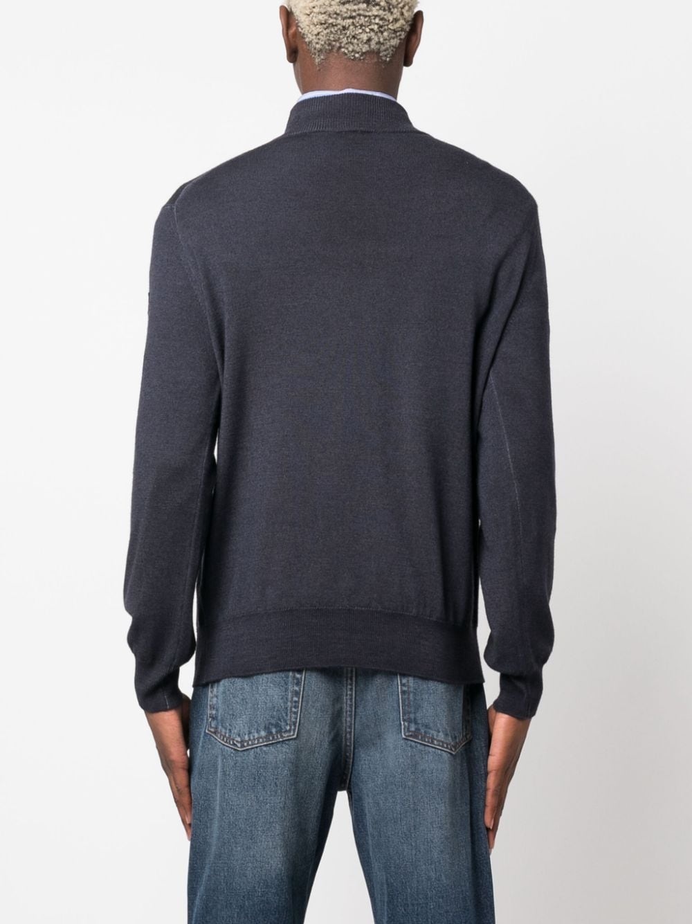 half-zip wool jumper - 4