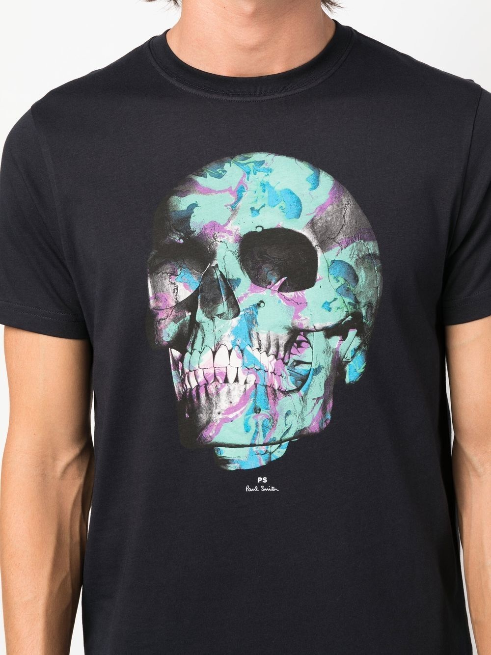 Skull-print organic-cotton T-shirt - 5