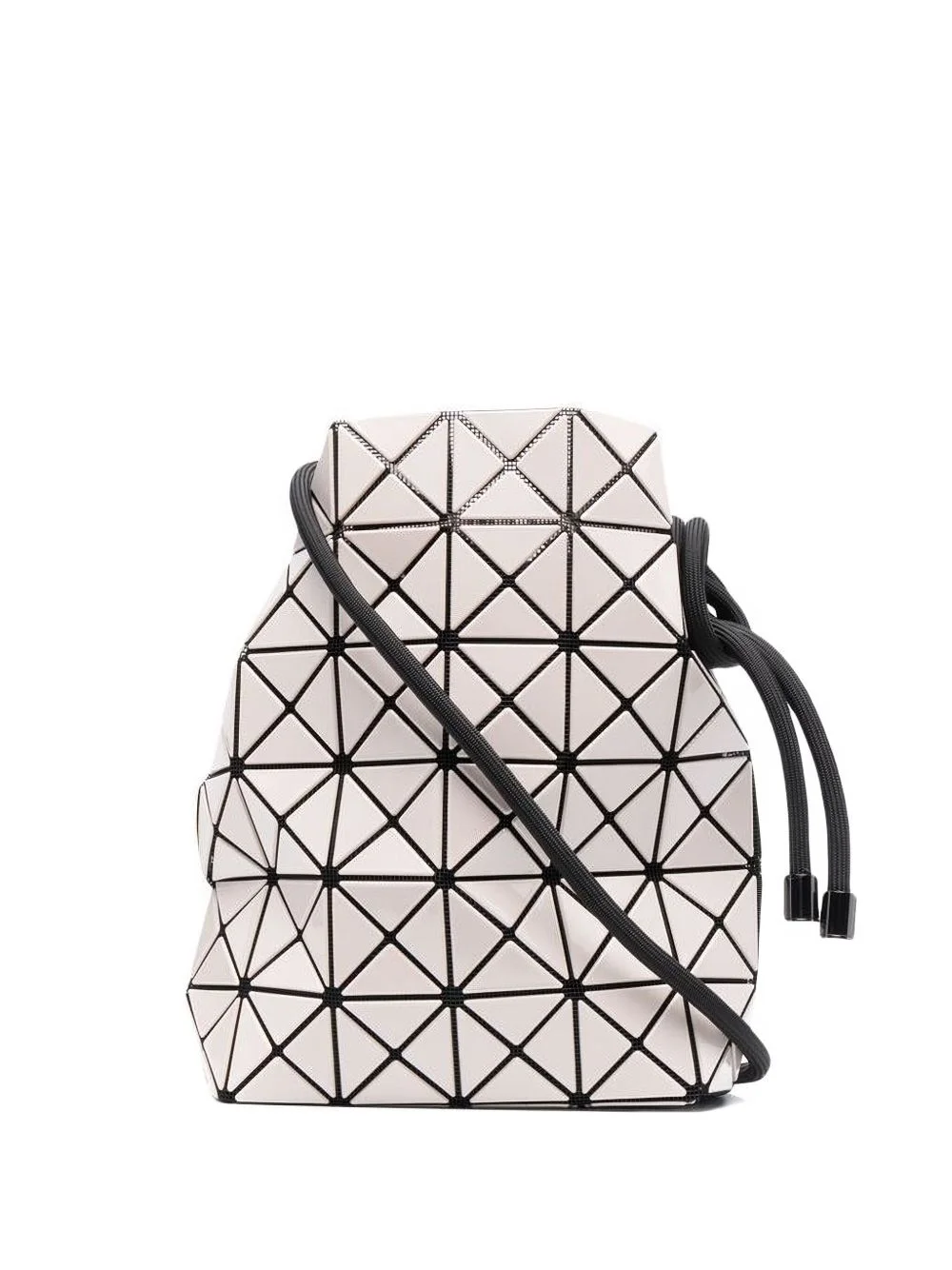 geometric-pattern drawstring shoulder bag - 1