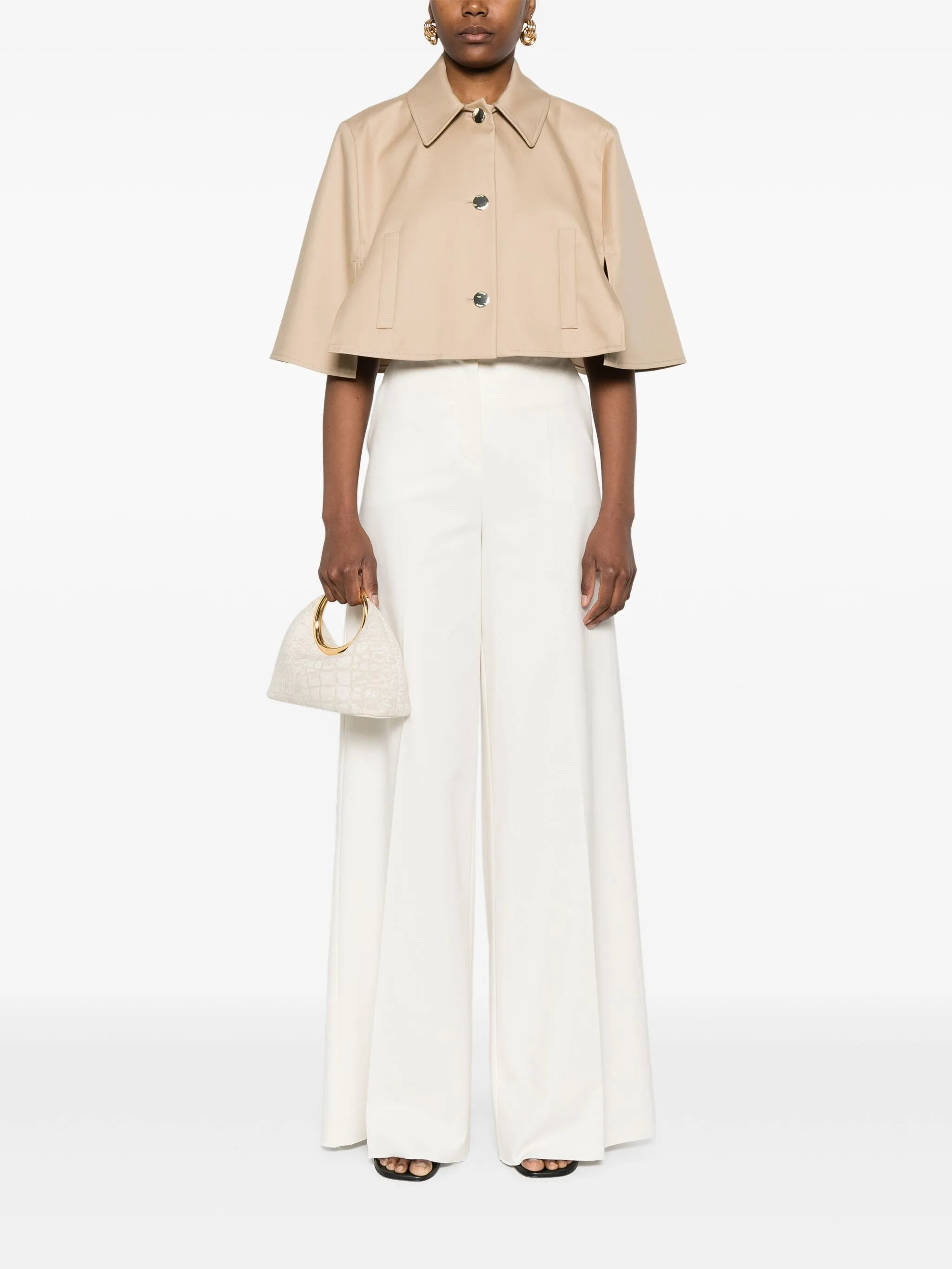 cotton cape jacket - 2