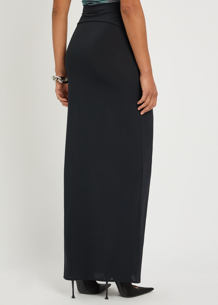 Jean Paul Gaultier Garter-embellished Mesh Maxi Skirt - 2
