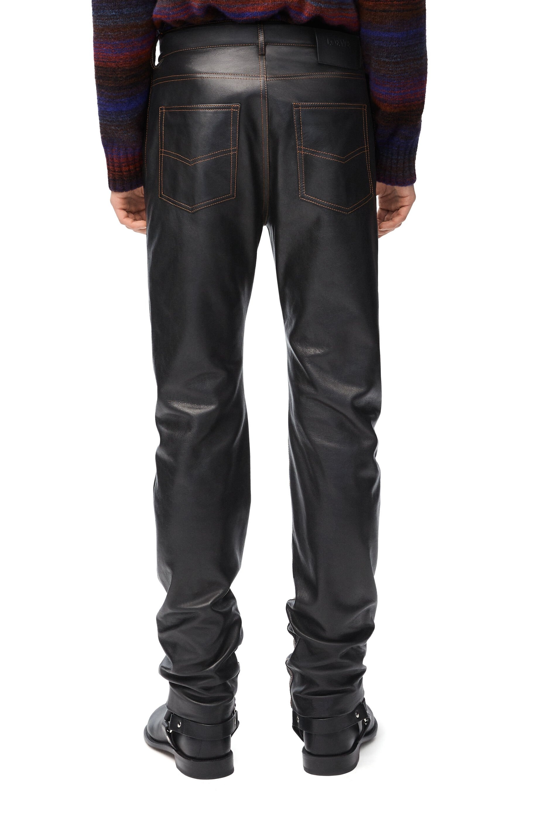 Trousers in nappa calfskin - 4