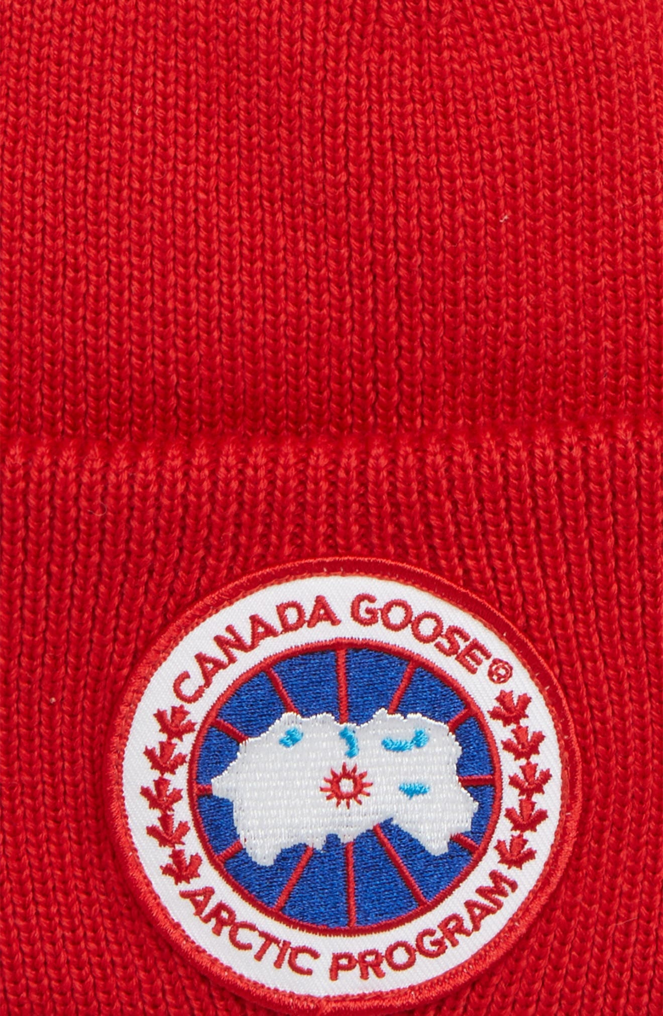 Canada Goose Arctic Disc Merino Wool Toque Beanie in Red at Nordstrom - 2