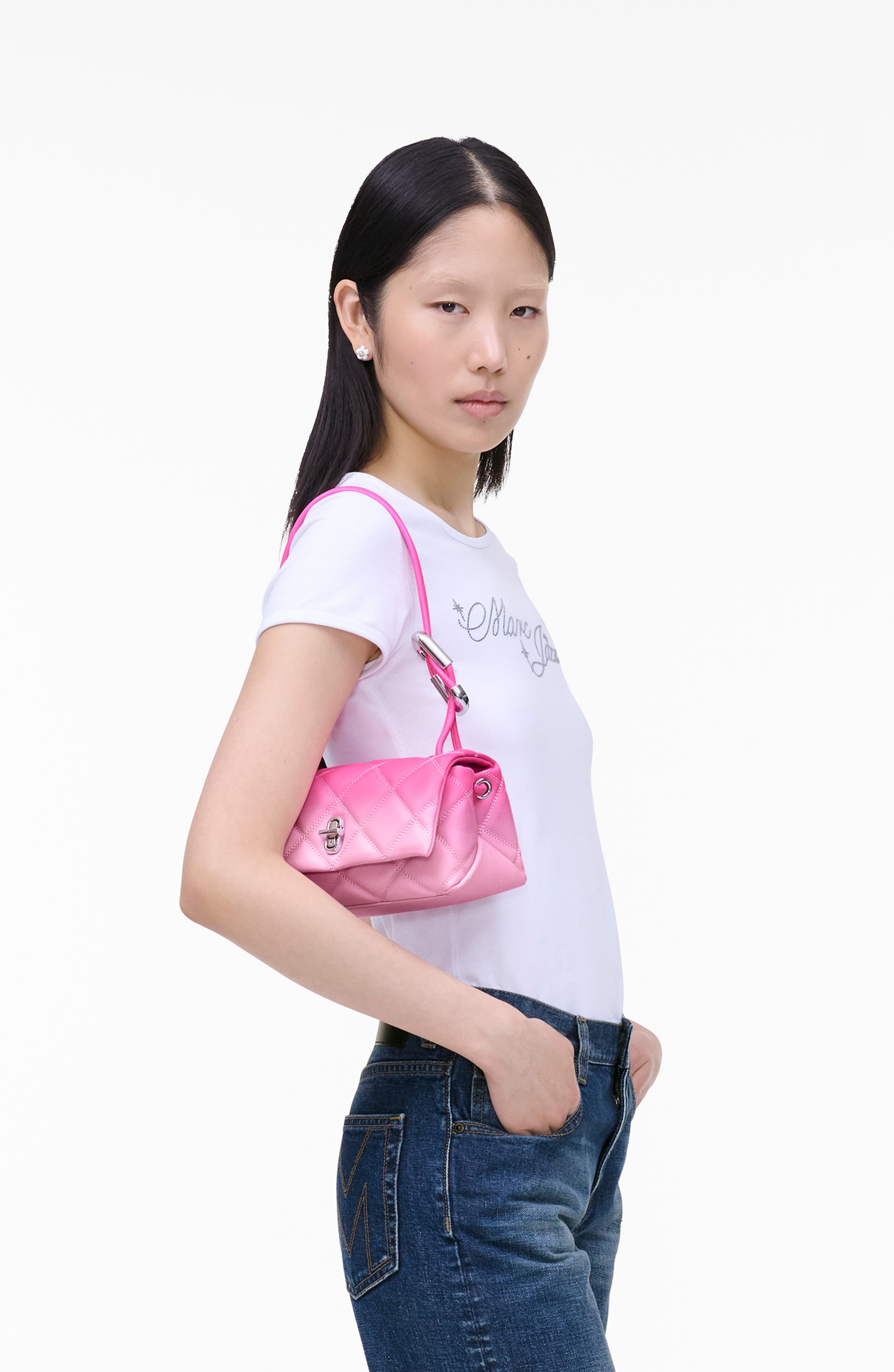 Marc Jacobs The Quilted Ombré Mini Dual Shoulder Bag in Bow Pink Multi at Nordstrom - 2