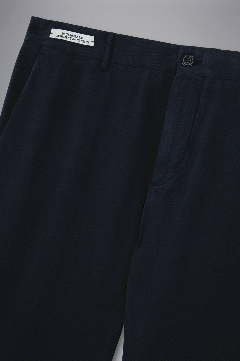 COTTON & CACHEMIRE CHINO TROUSERS 5