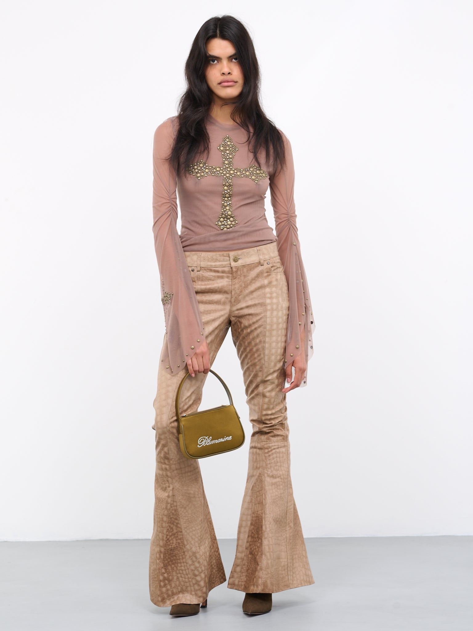 Bell Bottom Croc Pants - 6