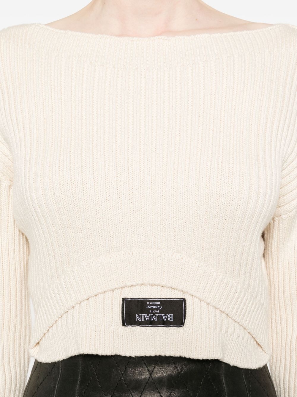 boat-neck ribbed top - 5