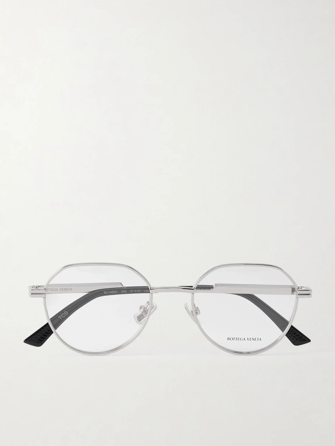 Dash Panthos Round-Frame Silver-Tone Optical Glasses - 1