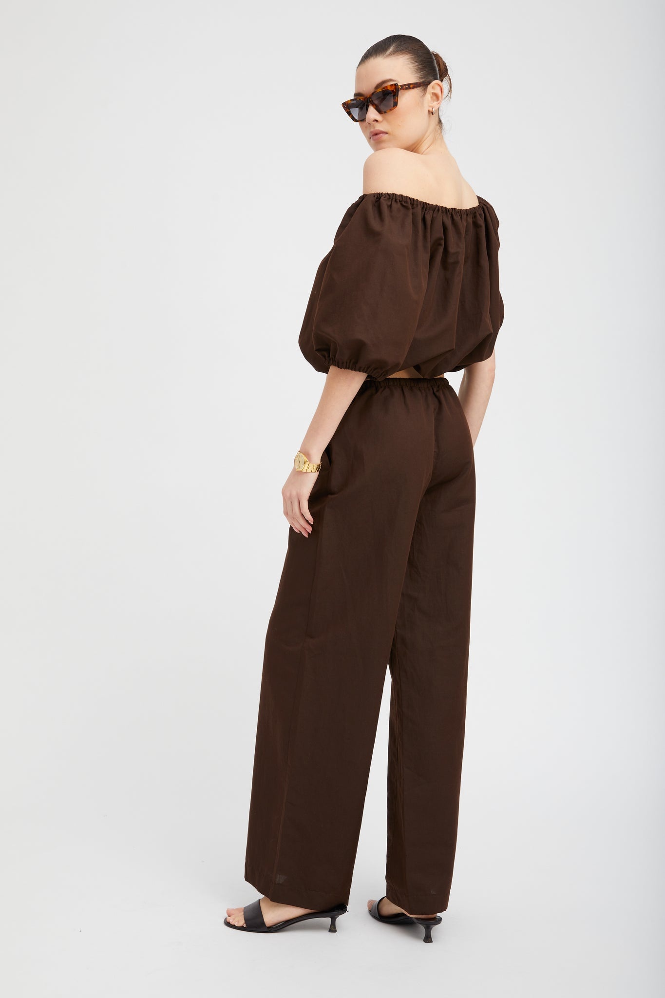 AMERICANO LINEN DRAWSTRING PANTS - 4