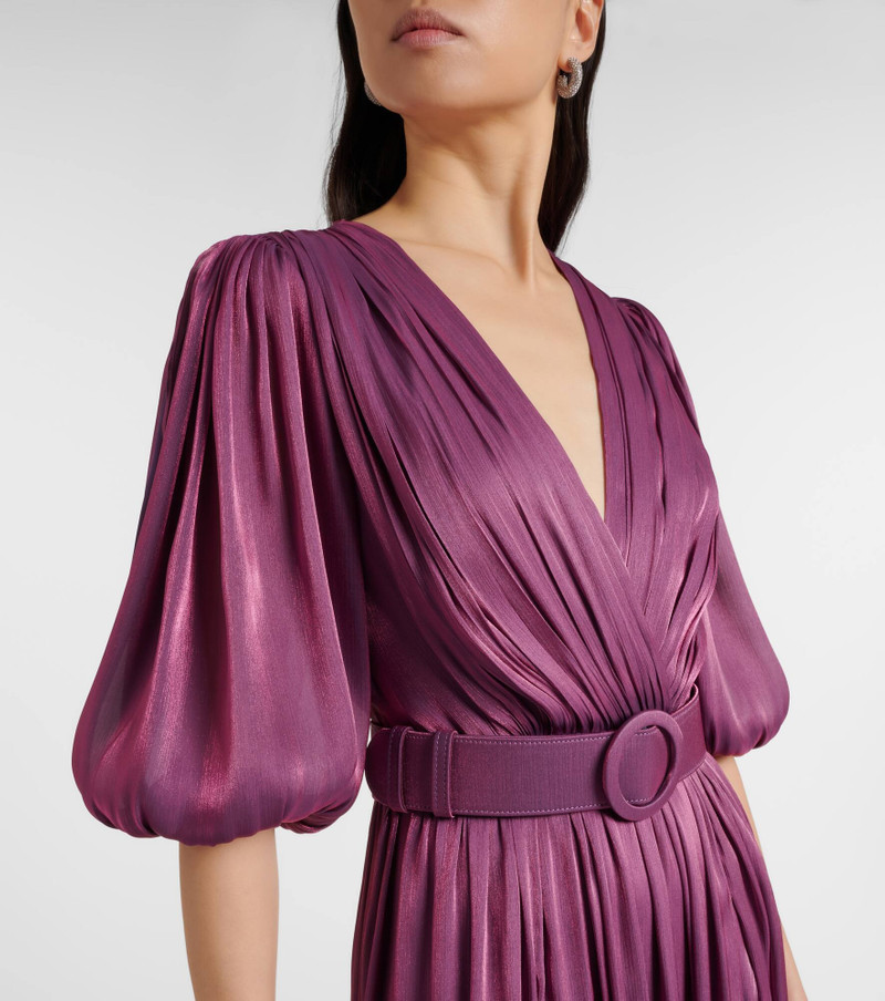 Brennie belted georgette gown 4