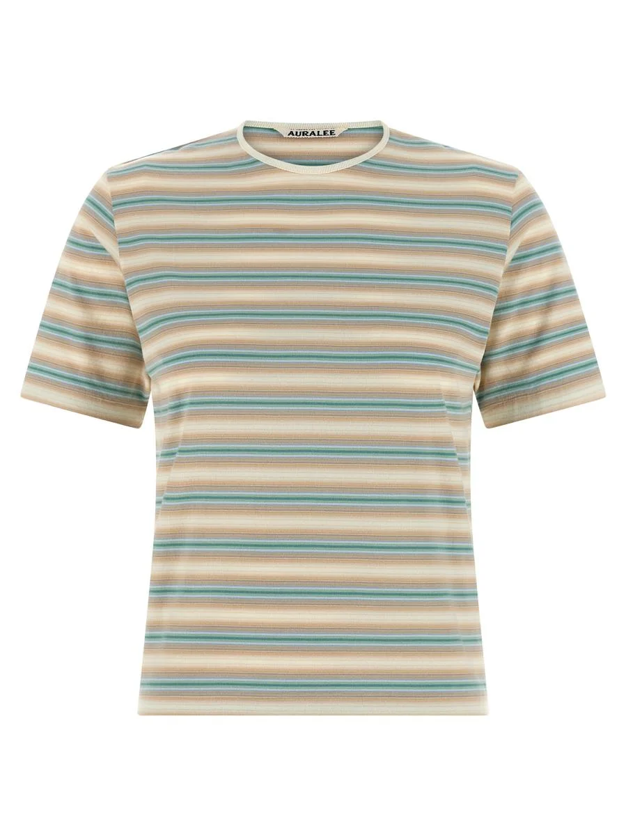 Auralee Striped T-Shirt - 1