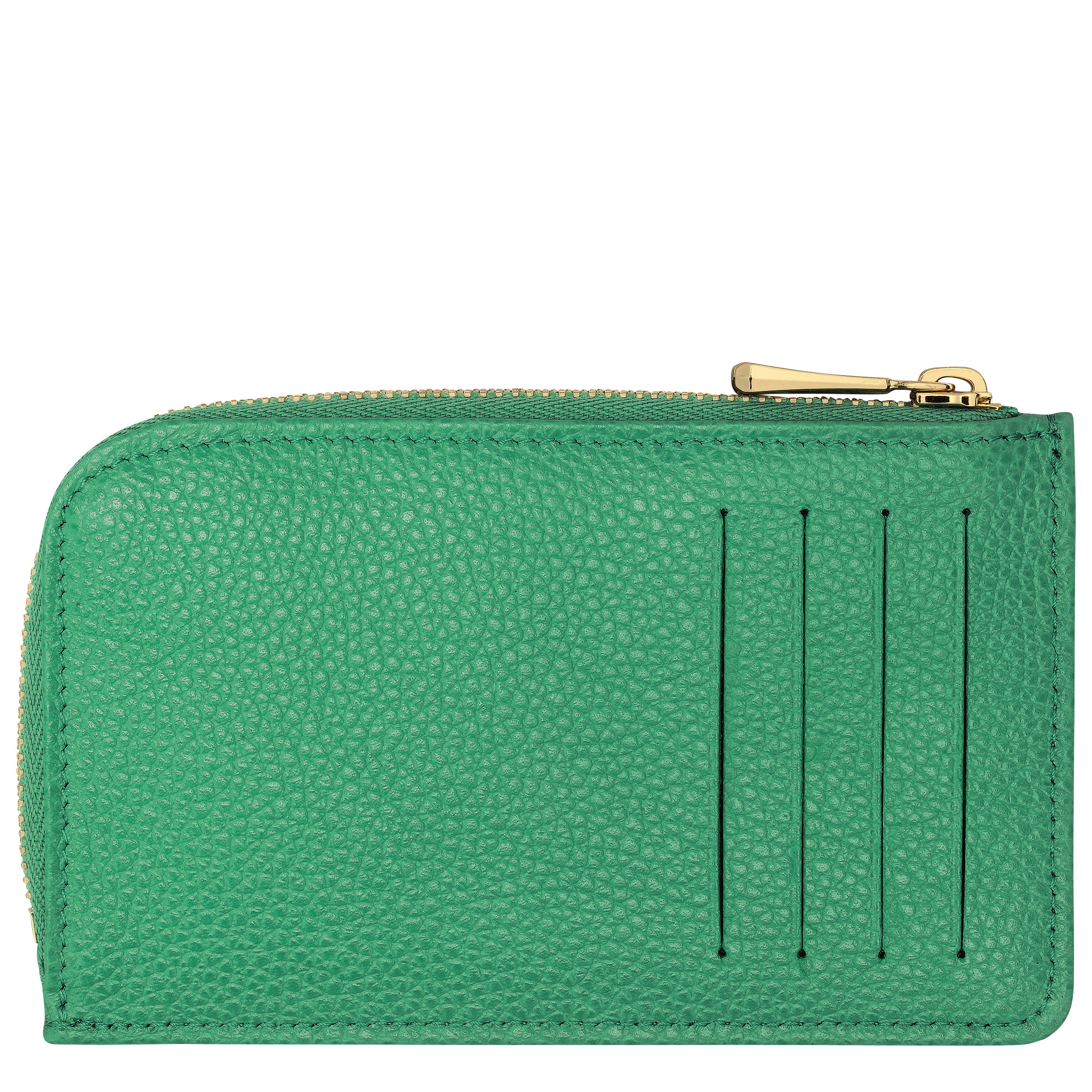 Le Foulonné Card holder Green - Leather - 2