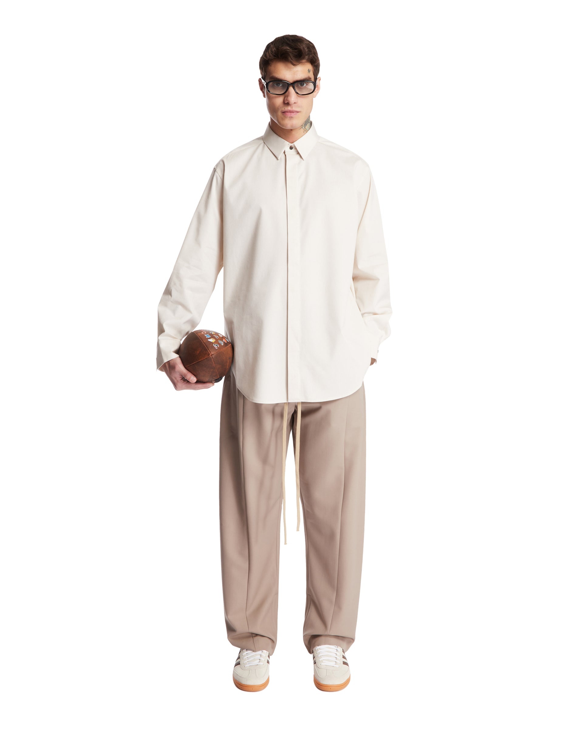 Beige Long Sleeve Shirt - 2