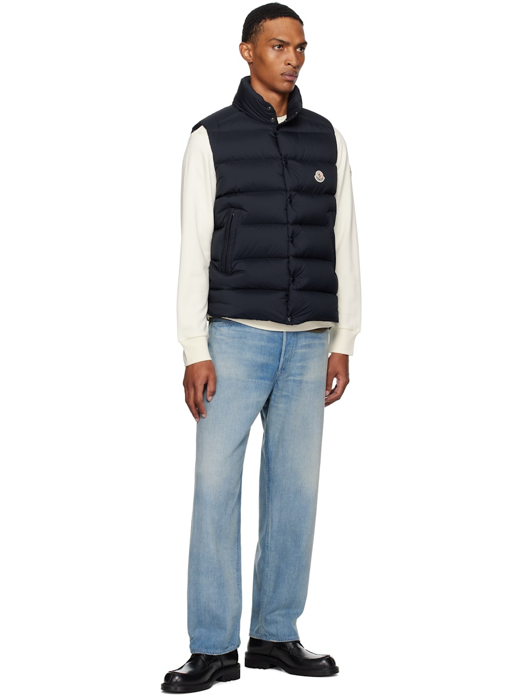 Navy Tibb Down Vest - 4