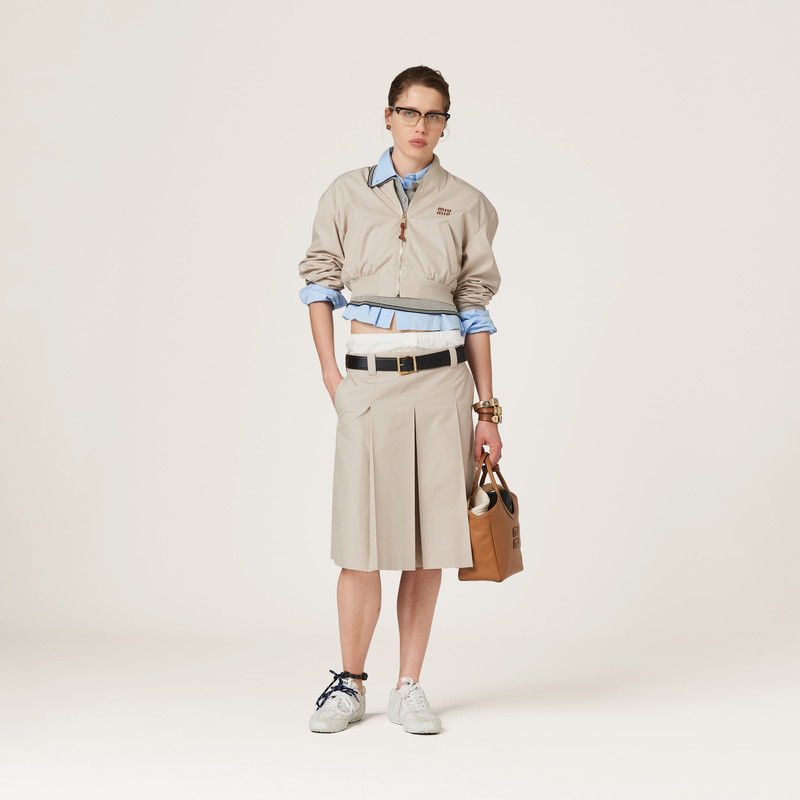 Miu Miu Panama cotton blouson jacket outlook