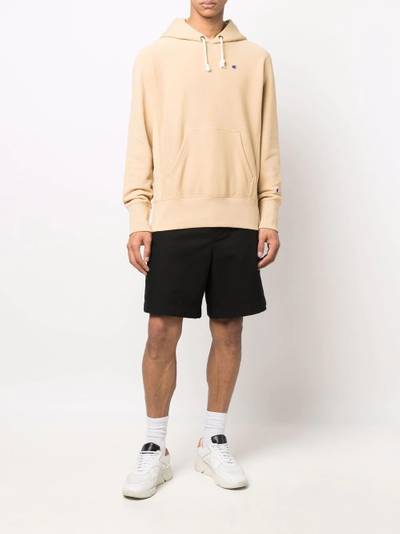 Champion embroidered logo cotton-blend hoodie outlook