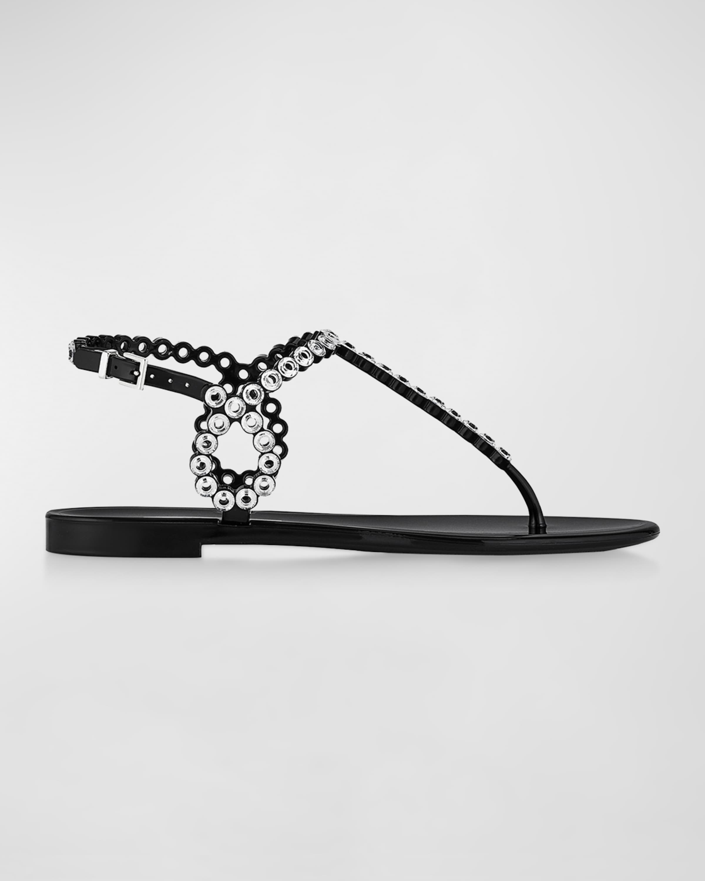 Almost Bare Crystal Jelly Slingback Sandals - 1