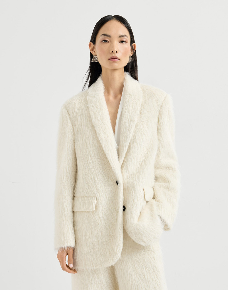 Wispy alpaca blazer with monili 1