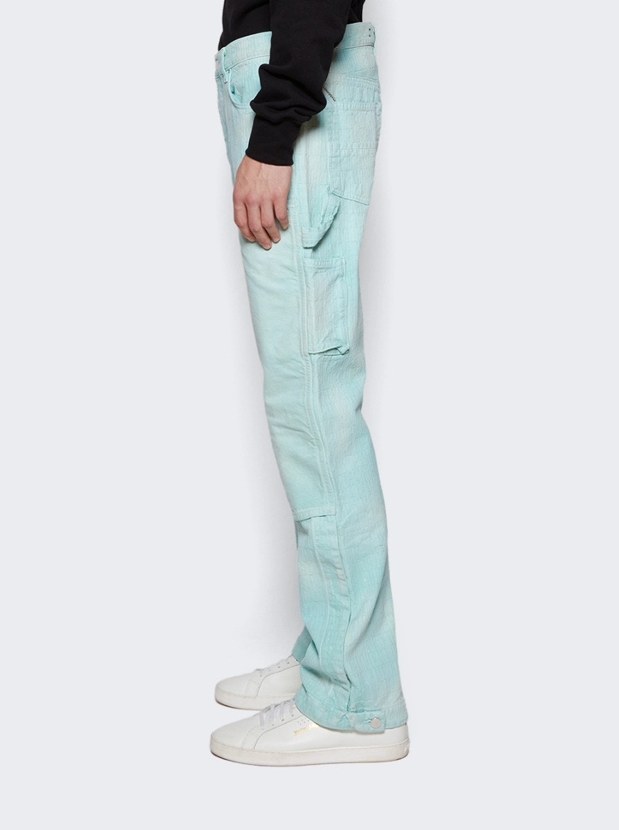 Jacquard Carpenter Jean Aqua - 4