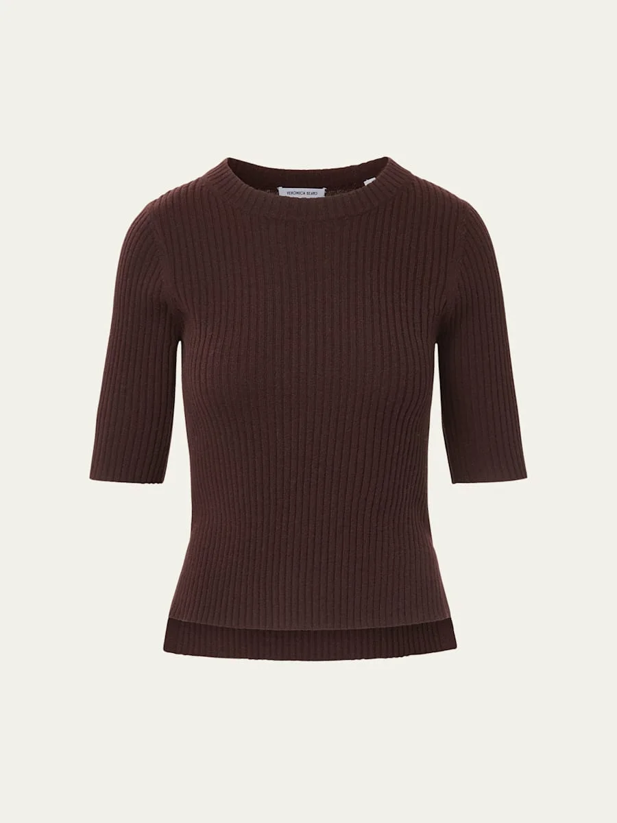 Emil Cashmere Half-Sleeve Sweater - 1