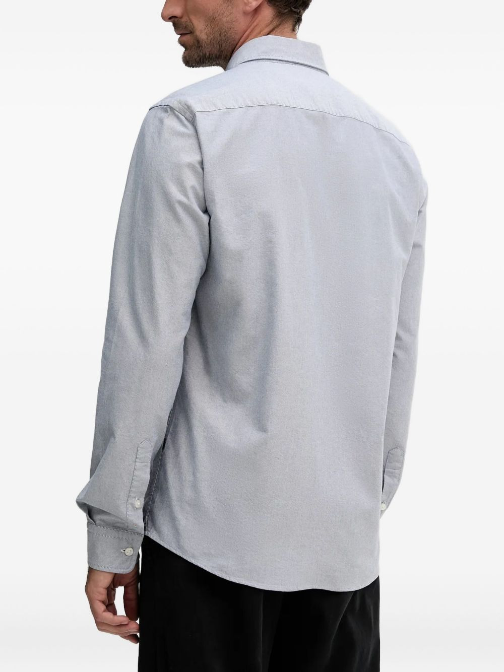oxford-cloth logo shirt - 3