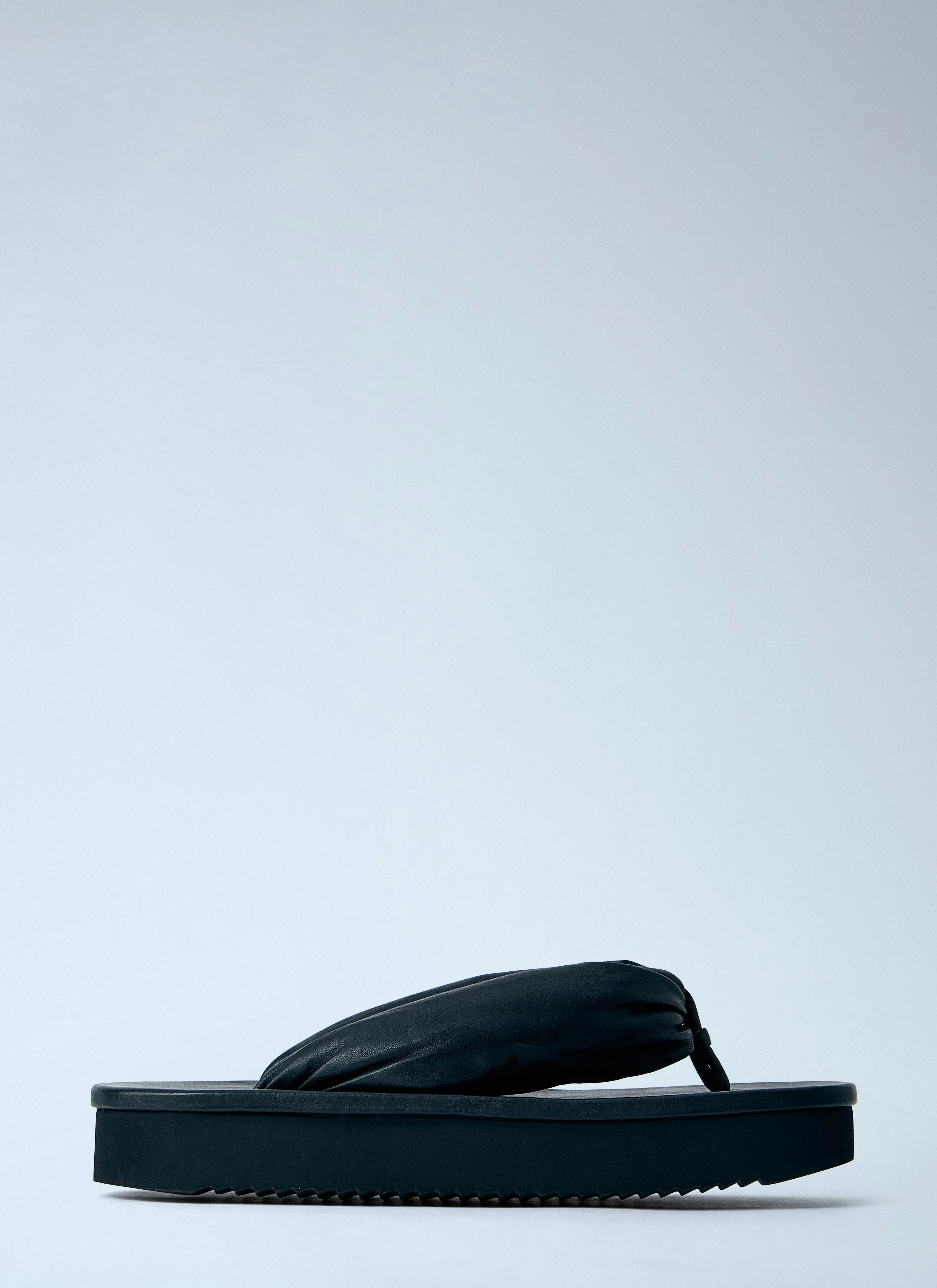 Rick Owens Men Hollywood Flip Flop Leather Sandals - 1