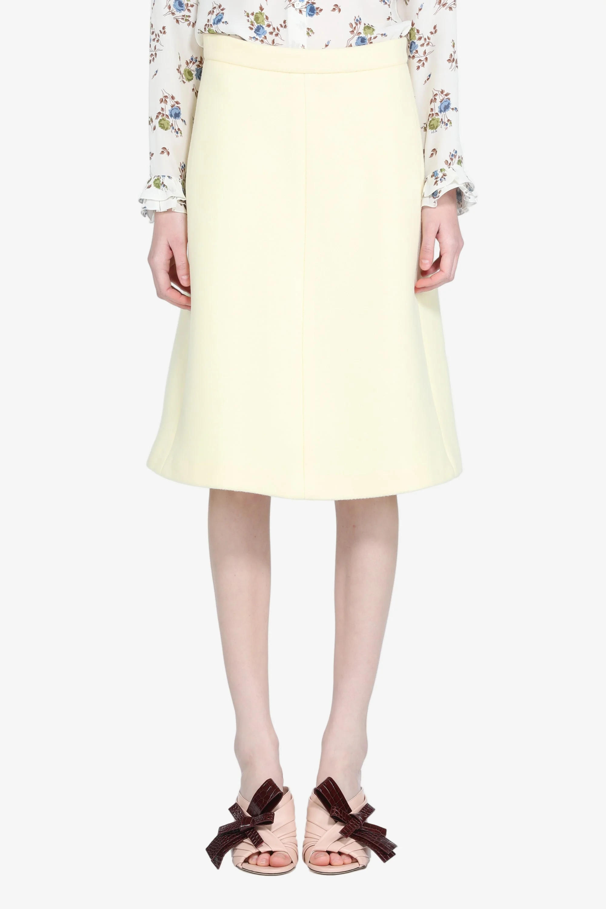 MIDI SKIRT IN WOOL - 1