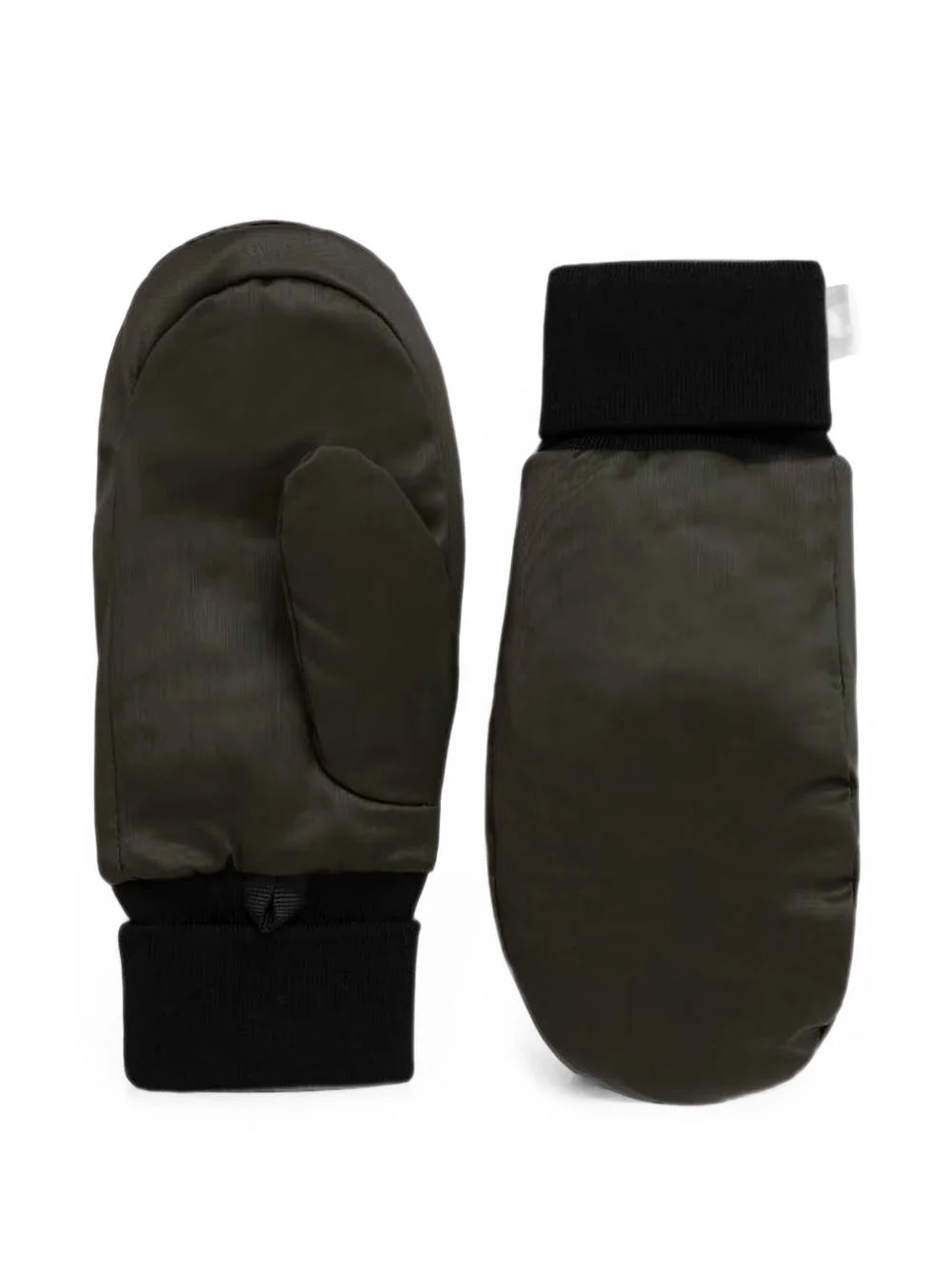 padded ribbed-cuff mittens - 1