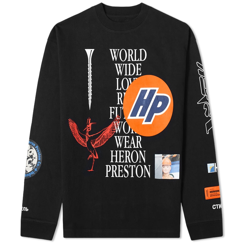 Heron Preston Long Sleeve Collage Tee - 1